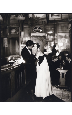 Richard Avedon, Suzy Parker and Gardner McKay Dress by Balmain, Cafe de Beaux-Arts, Paris, 1956