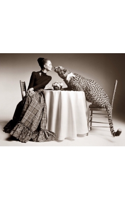 Neal Barr, Pat McGuire in Oscar de la Renta, National Ad for Revlon 