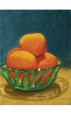 David Hockney, Oranges, 2011