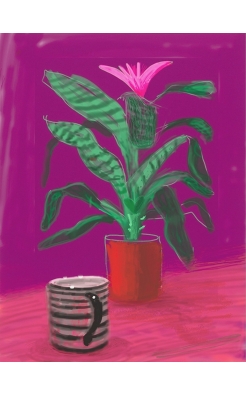 David Hockney, Striped Mug, 2010