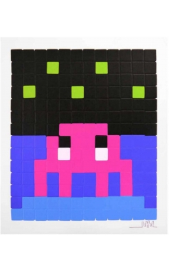 Invader, Space One (Pink), 2013