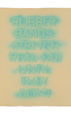 Ed Ruscha, Rubber Bands, 2017