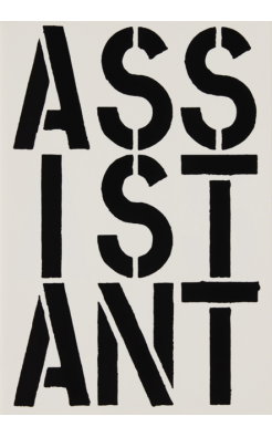 Christopher Wool, Assistant, Black Book, 1989