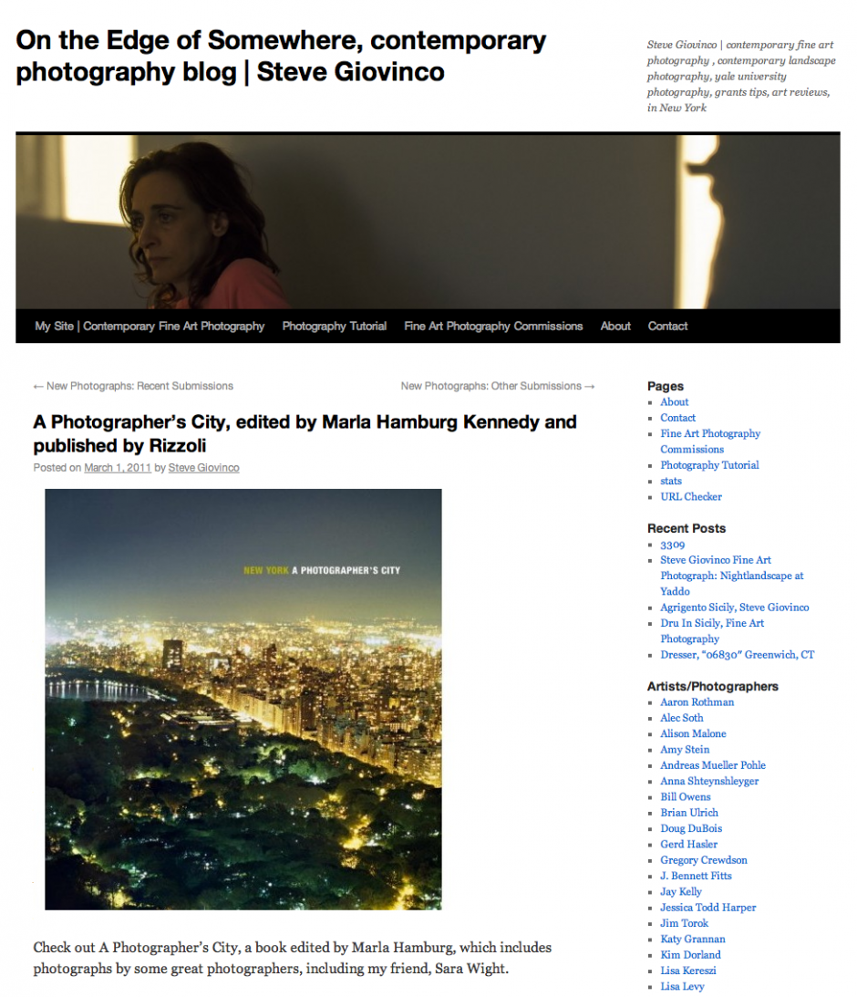 On the Edge of Somewhere, Contemporary Photography Blog