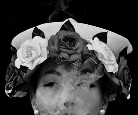 William Klein, Hat and Five Roses, Vogue, Paris, 1956