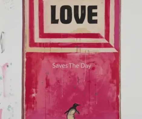 Harland Miller, LOVE Saves the Day, 2014
