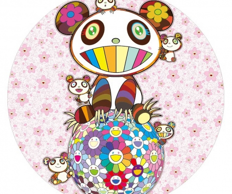 Takashi Murakami, Sakura and Panda, 2020