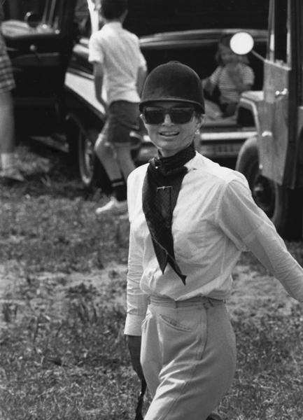 Ron Galella, Jackie Kennedy, in Riding Clothes