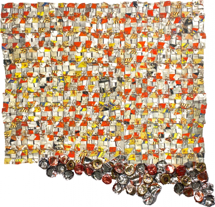 El Anatsui, Paper and Gold, 2017