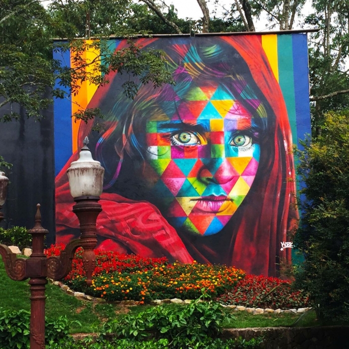 Eduardo Kobra, Afghan Girl, 2016