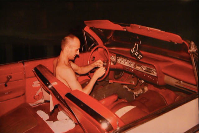 Nan Goldin, Bruce in his red car, NYC, 1981