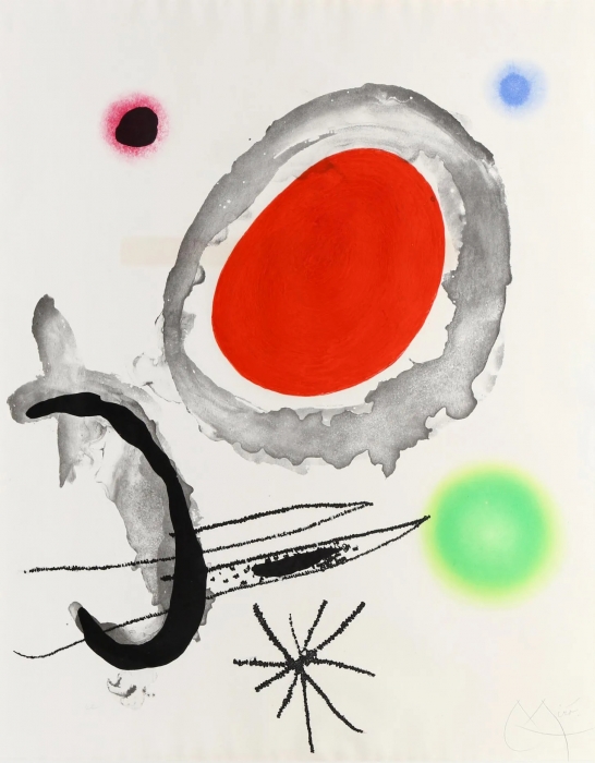 Joan Miro, Oiseau Entre deux Astres, 1967