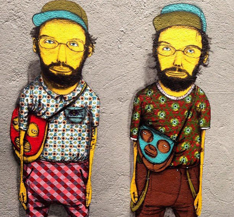 Os Gemeos, Graffiti Portrait Os Gemeos, Graffiti Portrait