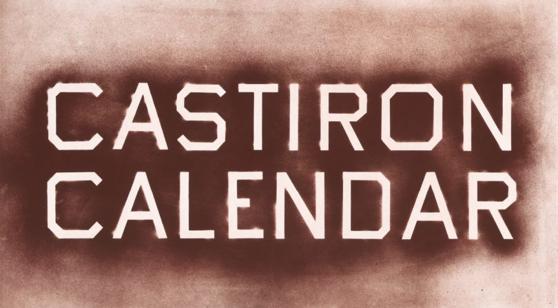 Ed Ruscha, Castiron Calendar, 2023