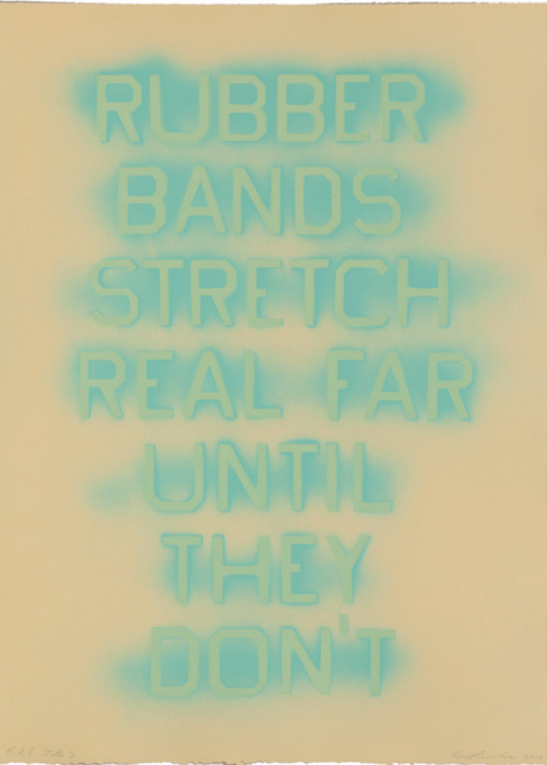 Ed Ruscha, Rubber Bands, 2017