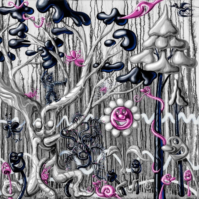 Kenny Scharf, Furungle (Black), 2021