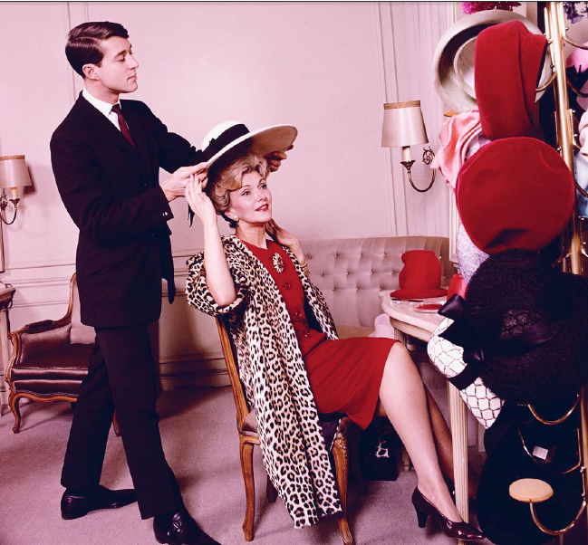 Ormond Gigli, Halston (with Anita Colby) at Bergdorf Goodman, 1962