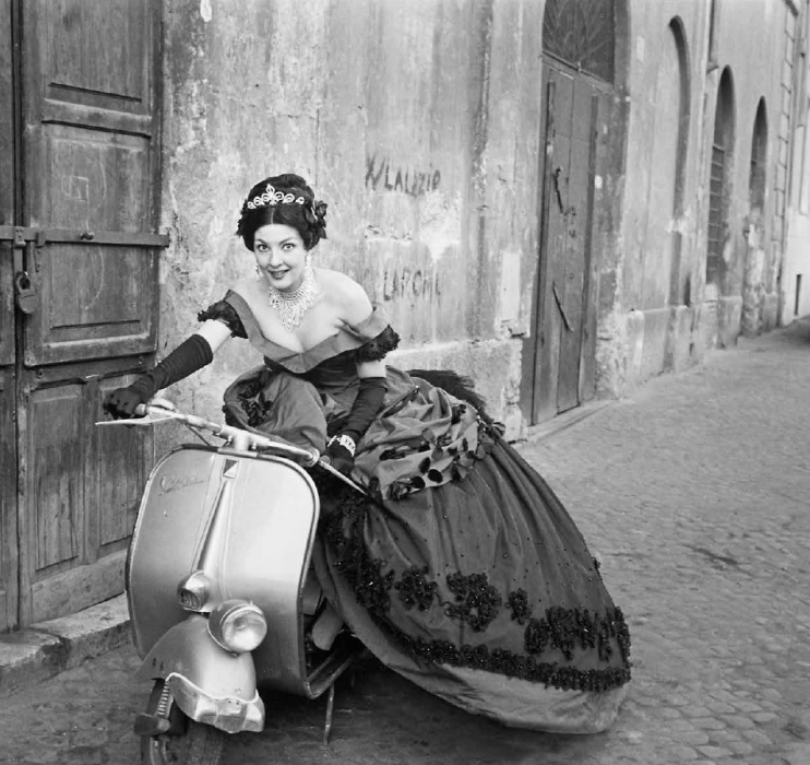 Ormond Gigli, Ball Gown on Vespa
