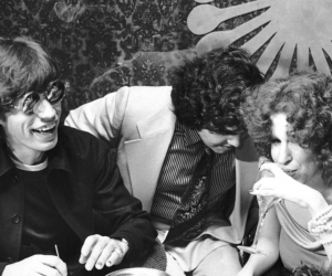 Ron Galella, Mick Jagger, Aaron Russo, and Bette Midler