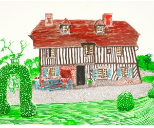 David Hockney, In Front of the House Looking North, 2019