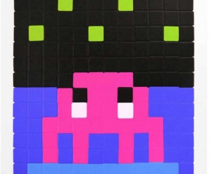 Invader, Space One (Pink), 2013