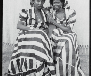 Sedou Keita, Two Women in Striped Dresses