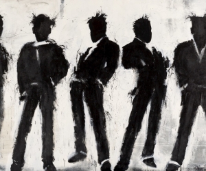Richard Hambleton, Five Shadow Figures, 2003
